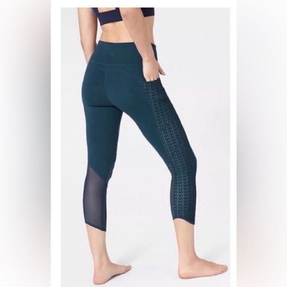 Athleta High Rise Mosaic Chaturanga Abyss leggings M - Picture 1 of 8